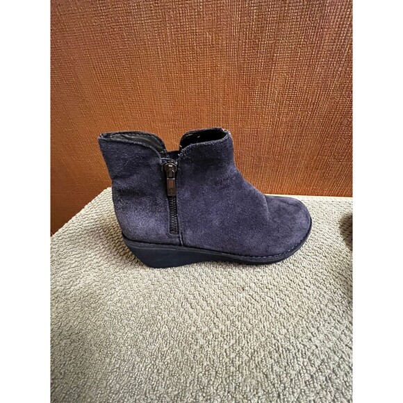 Kenneth Cole Reaction Prime Bootie Suede Leather Upper Size 5.5 (Navy Blue) - Picture 5 of 7